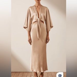 Brand new Shona Joy bridal dress in champagne